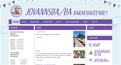 Desktop Screenshot of jovannslia.no